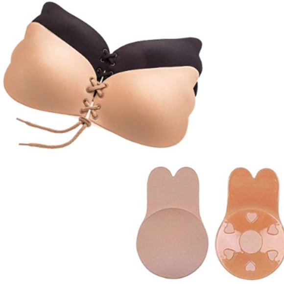 Adhesive Push up Strapless Bra - Picture 3 of 12